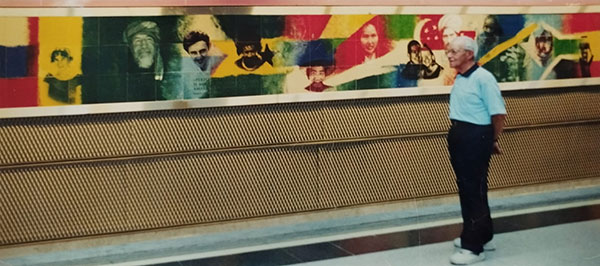 Estación "Campo de las naciones" decoración del estudio Luis Sardá y "Alfar del Monte"