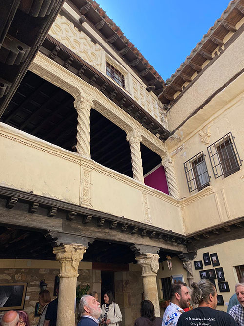 Patio de la casa del Portal Mayor en sigüenza