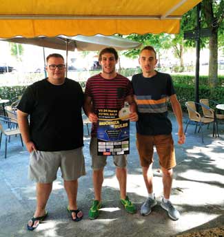 De izquierda a derecha: César López, Félix Durán y Daniel Caudevilla.