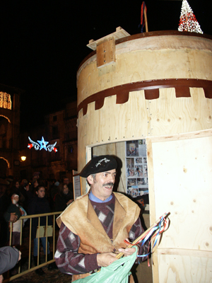 Jaime junto a la zambomba